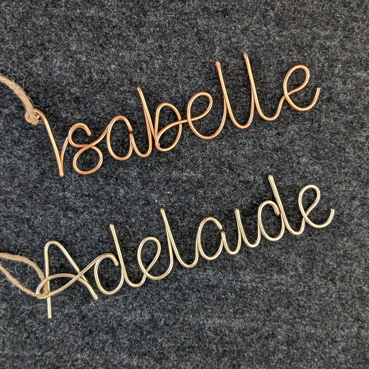 Handmade Wire Names