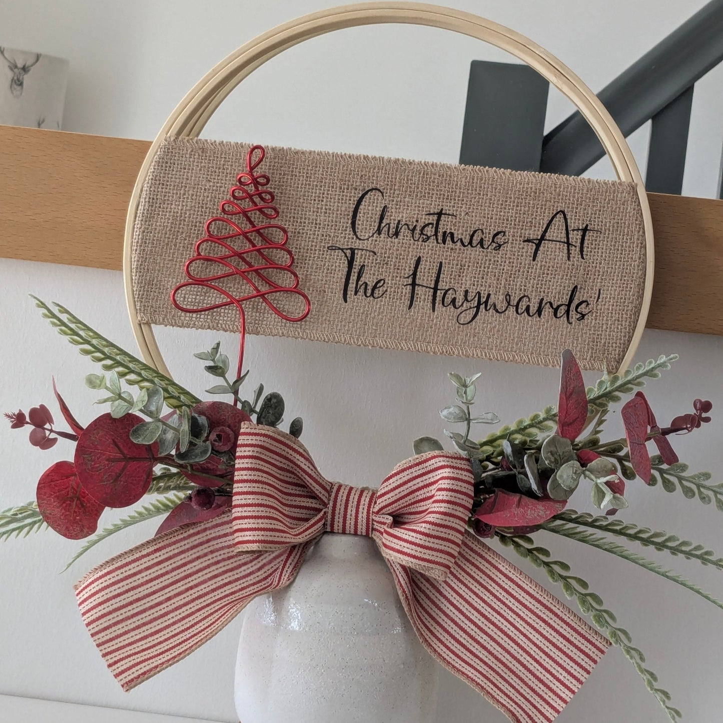 Personalised Christmas Tree Hoop