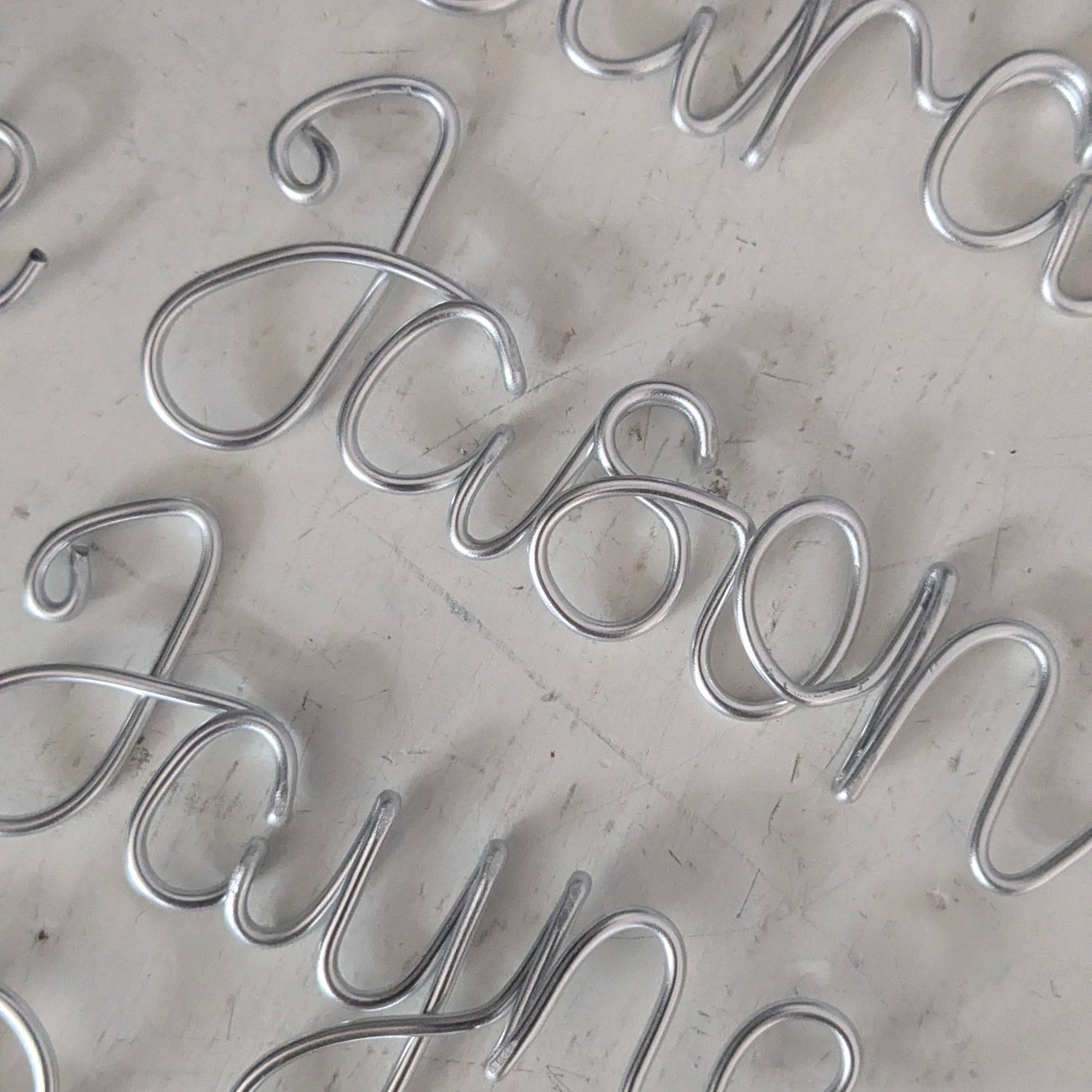 Handmade Wire Names