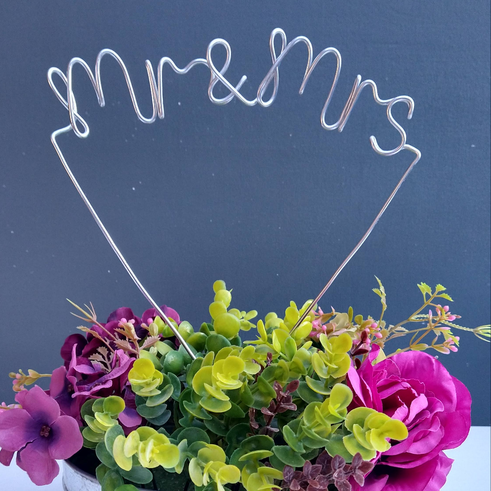 Mr & Mrs Cake Topper