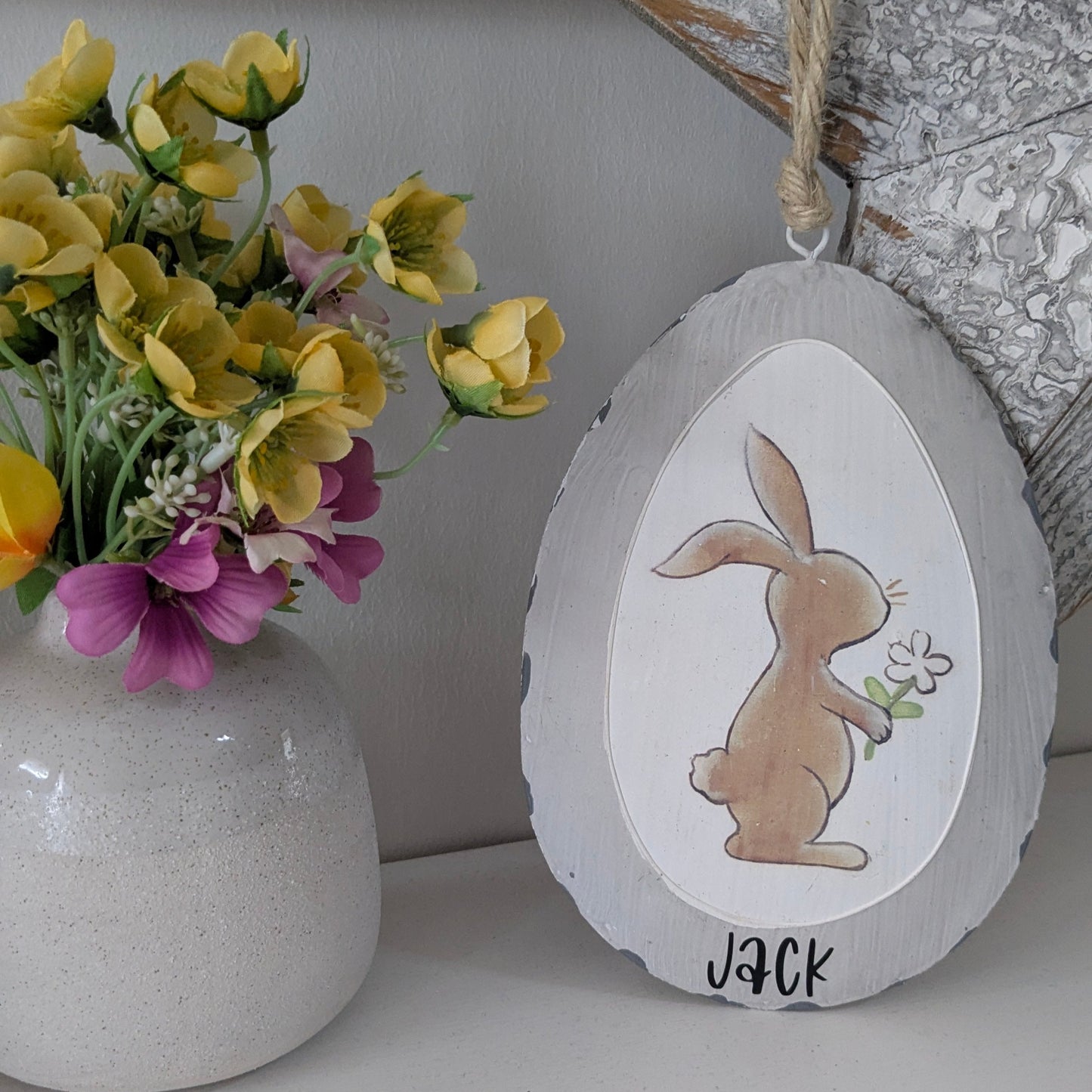 Personalised Easter Bunny Decoration