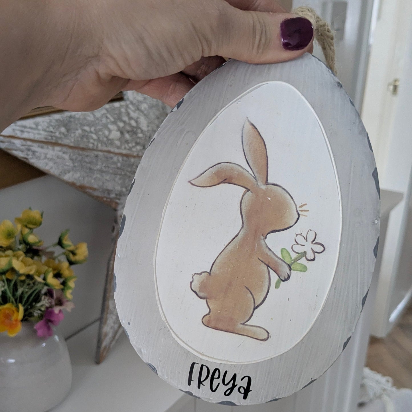 Personalised Easter Bunny Decoration