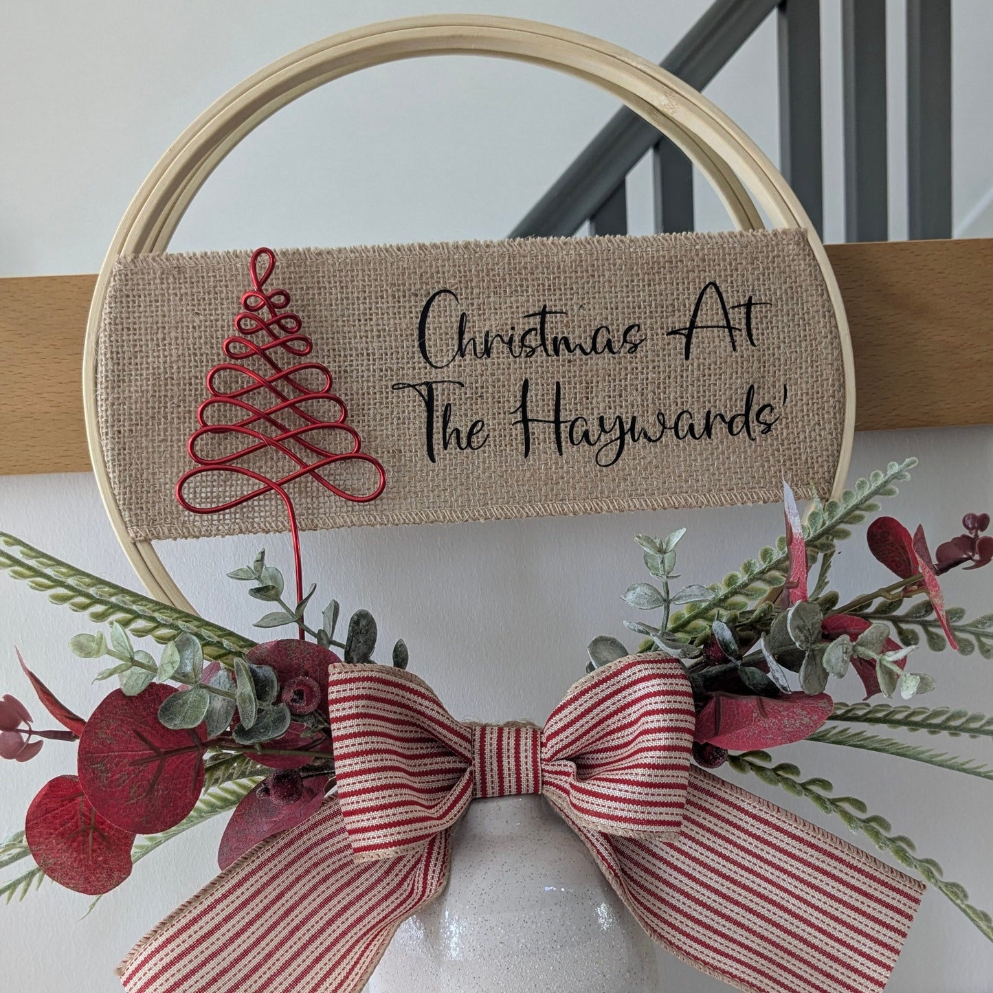 Personalised Christmas Tree Hoop
