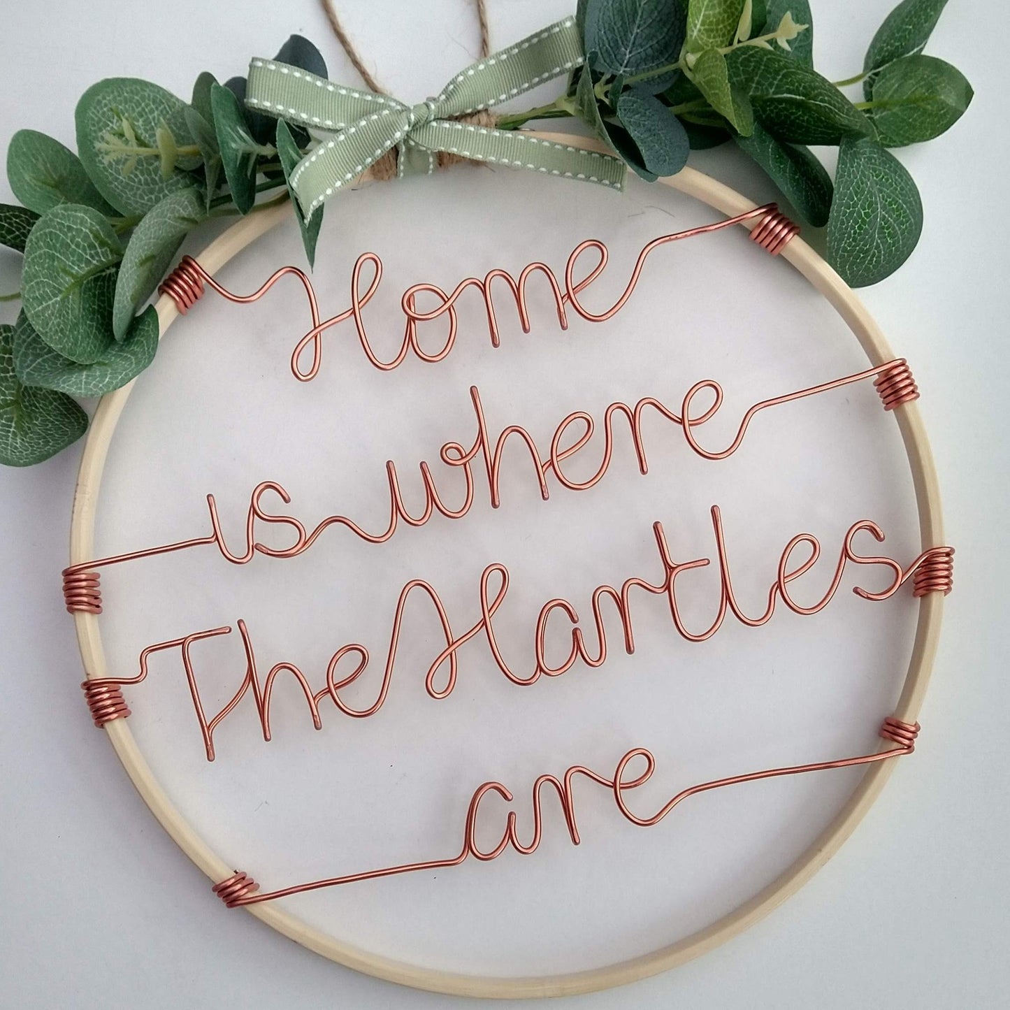 Custom Decorated Wooden Hoop