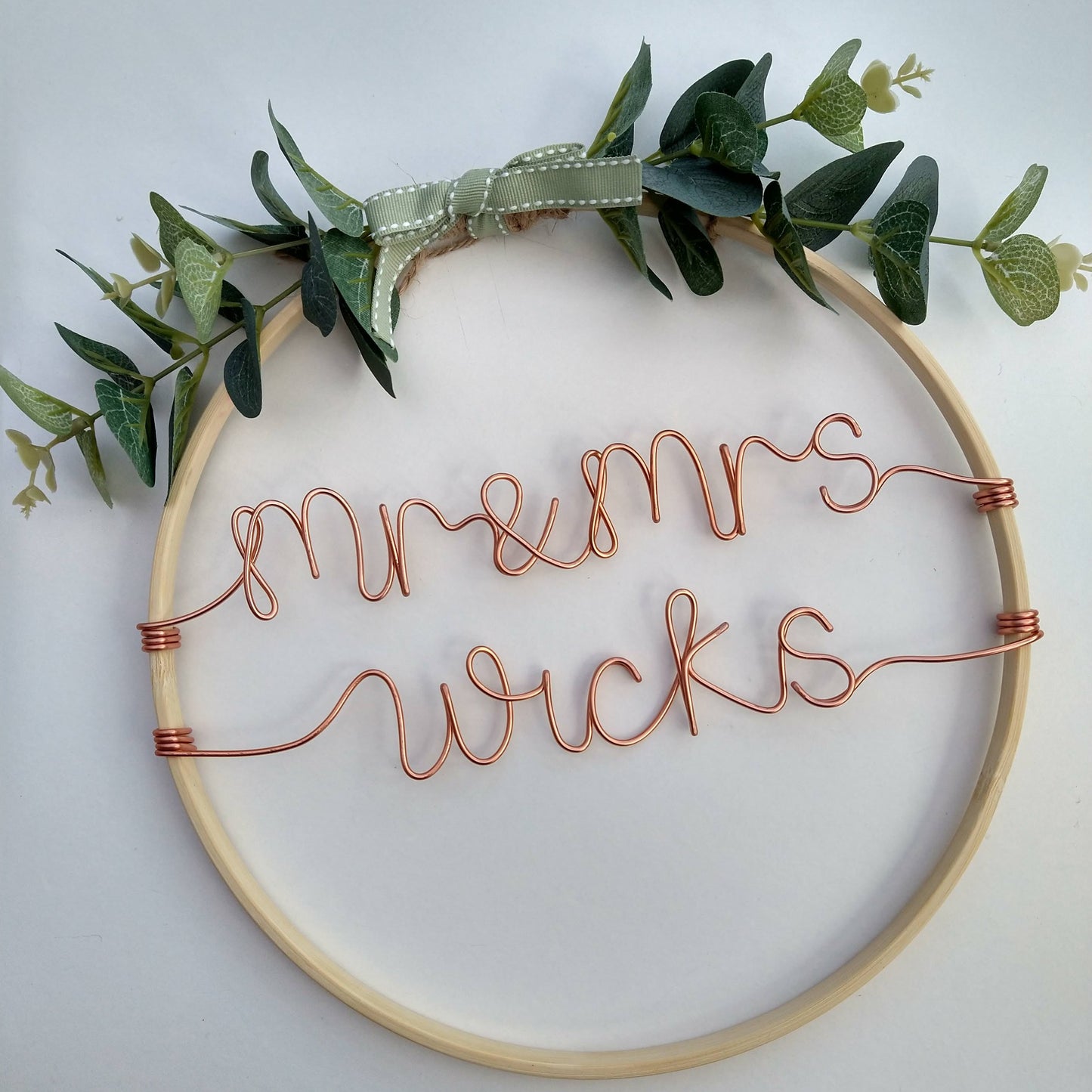 Custom Decorated Wooden Hoop