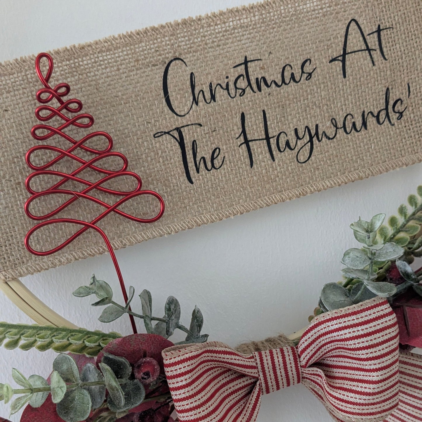 Personalised Christmas Tree Hoop