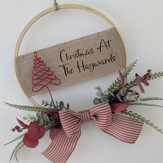 Personalised Christmas Tree Hoop