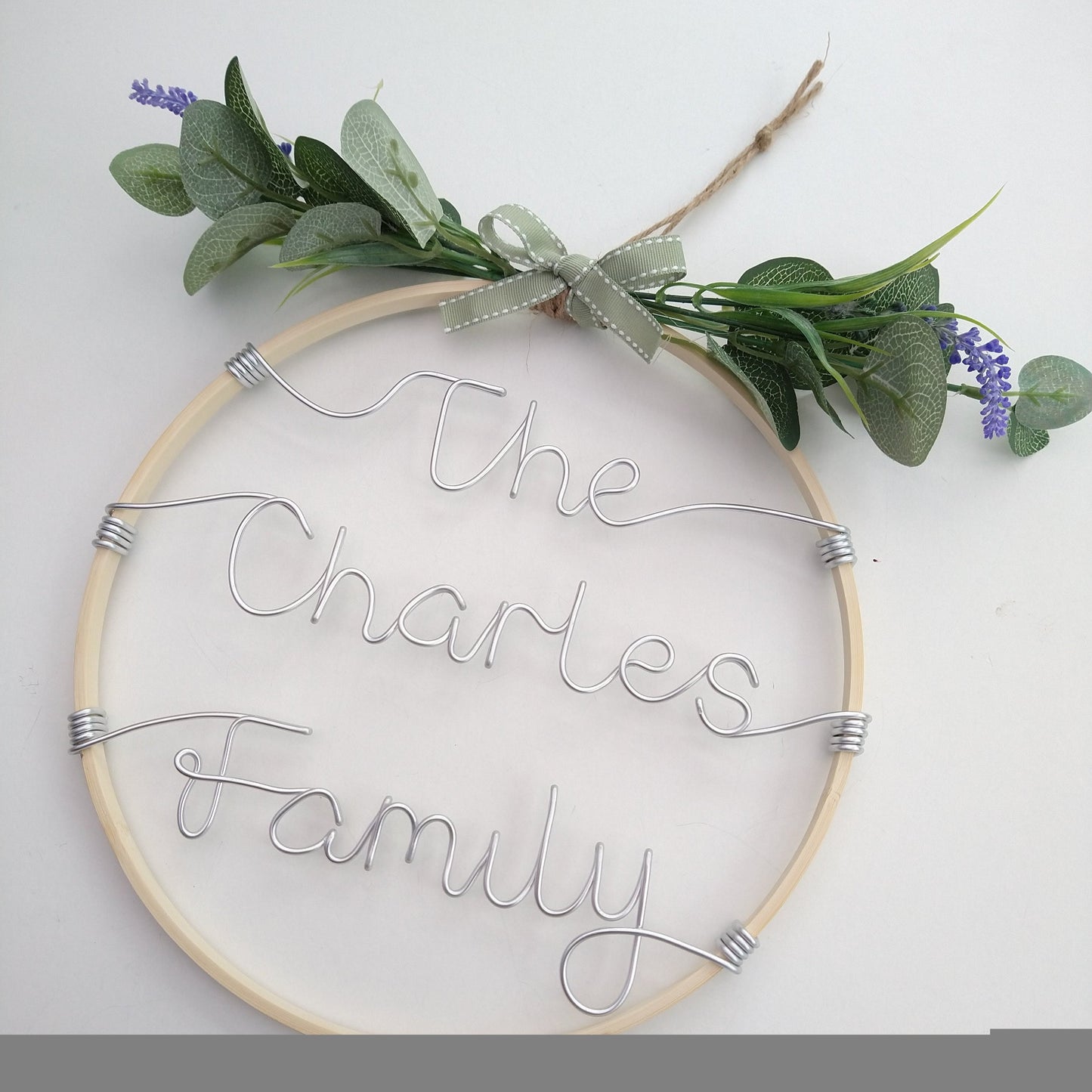 Custom Decorated Wooden Hoop