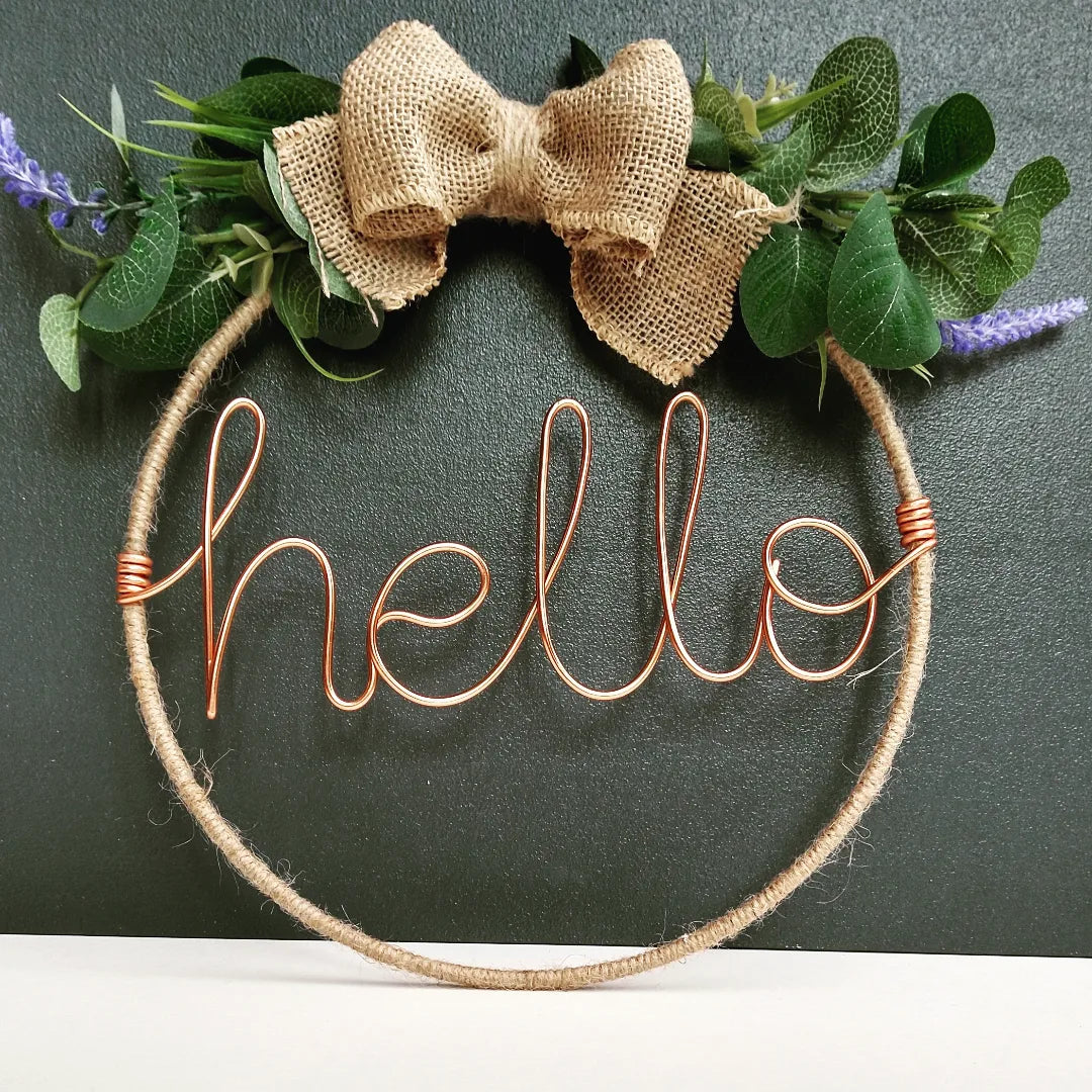 Custom Twine Wrapped Hoop