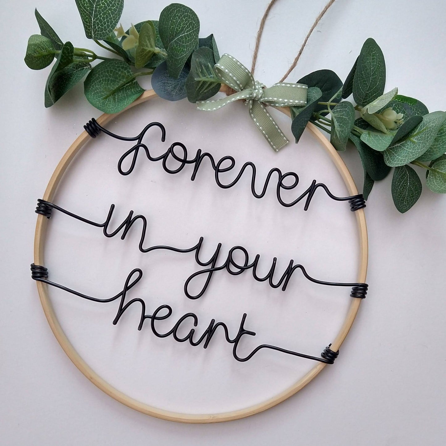 Custom Decorated Wooden Hoop