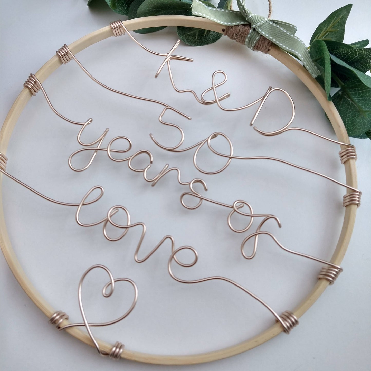 Custom Decorated Wooden Hoop