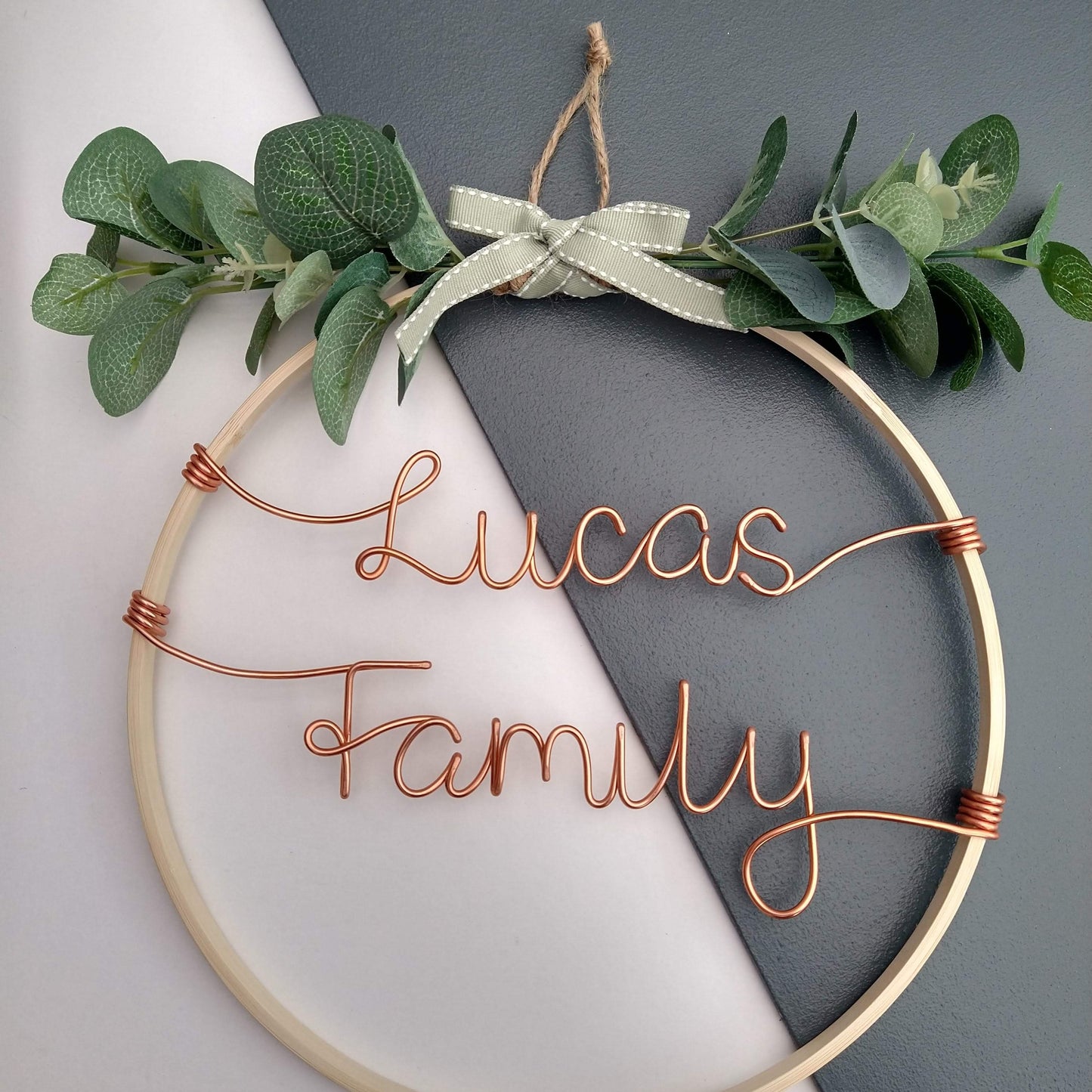 Custom Decorated Wooden Hoop