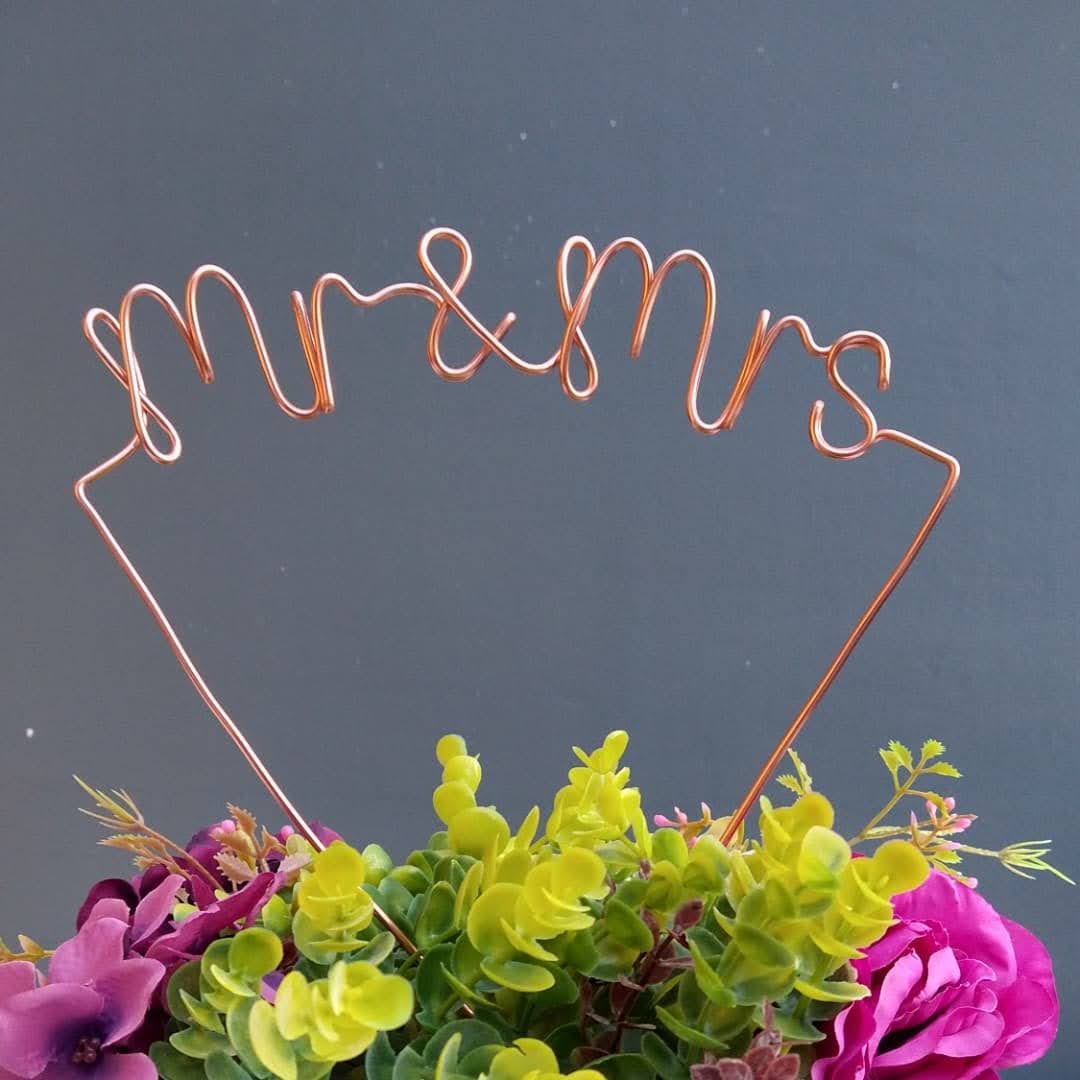 Mr & Mrs Cake Topper