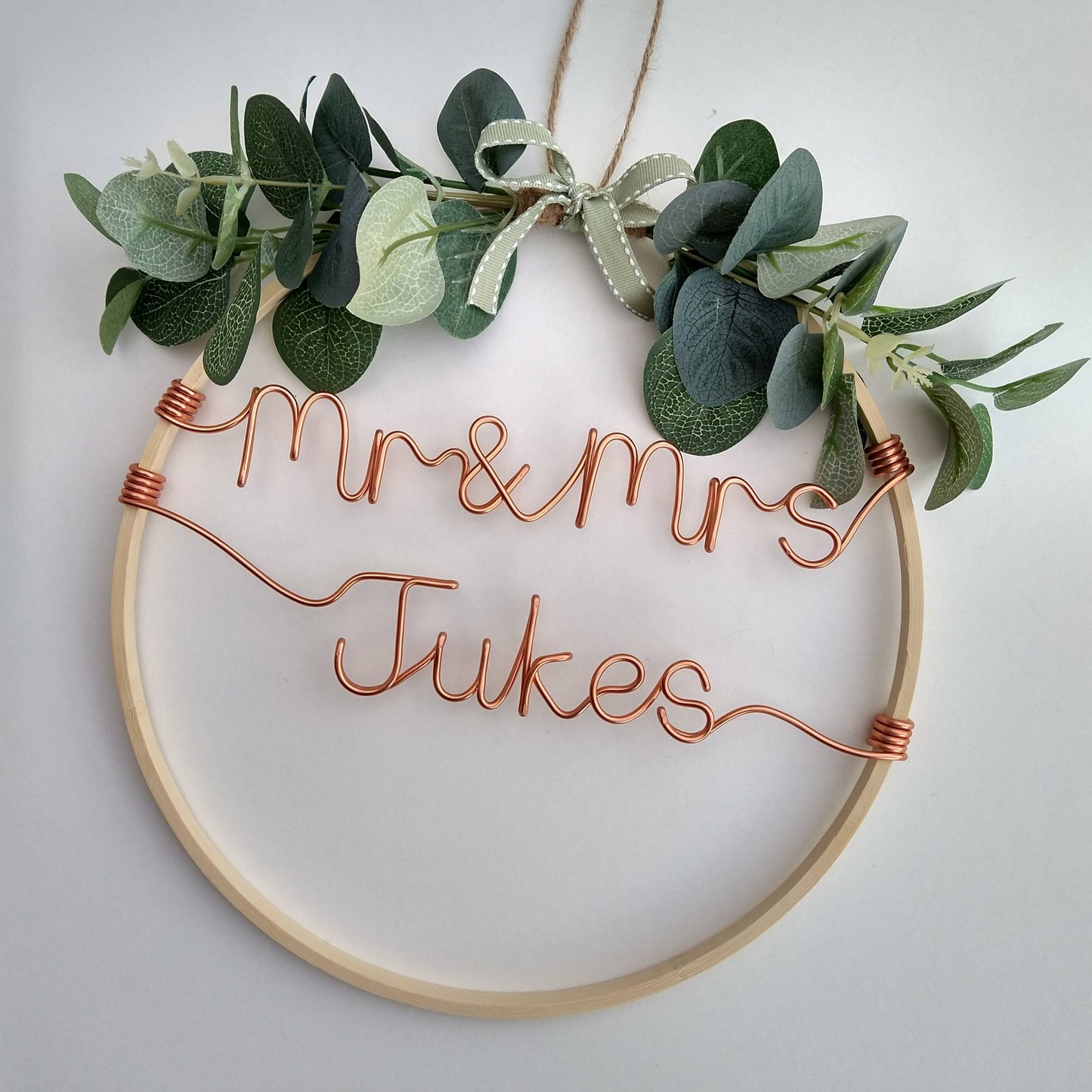 Custom Decorated Wooden Hoop