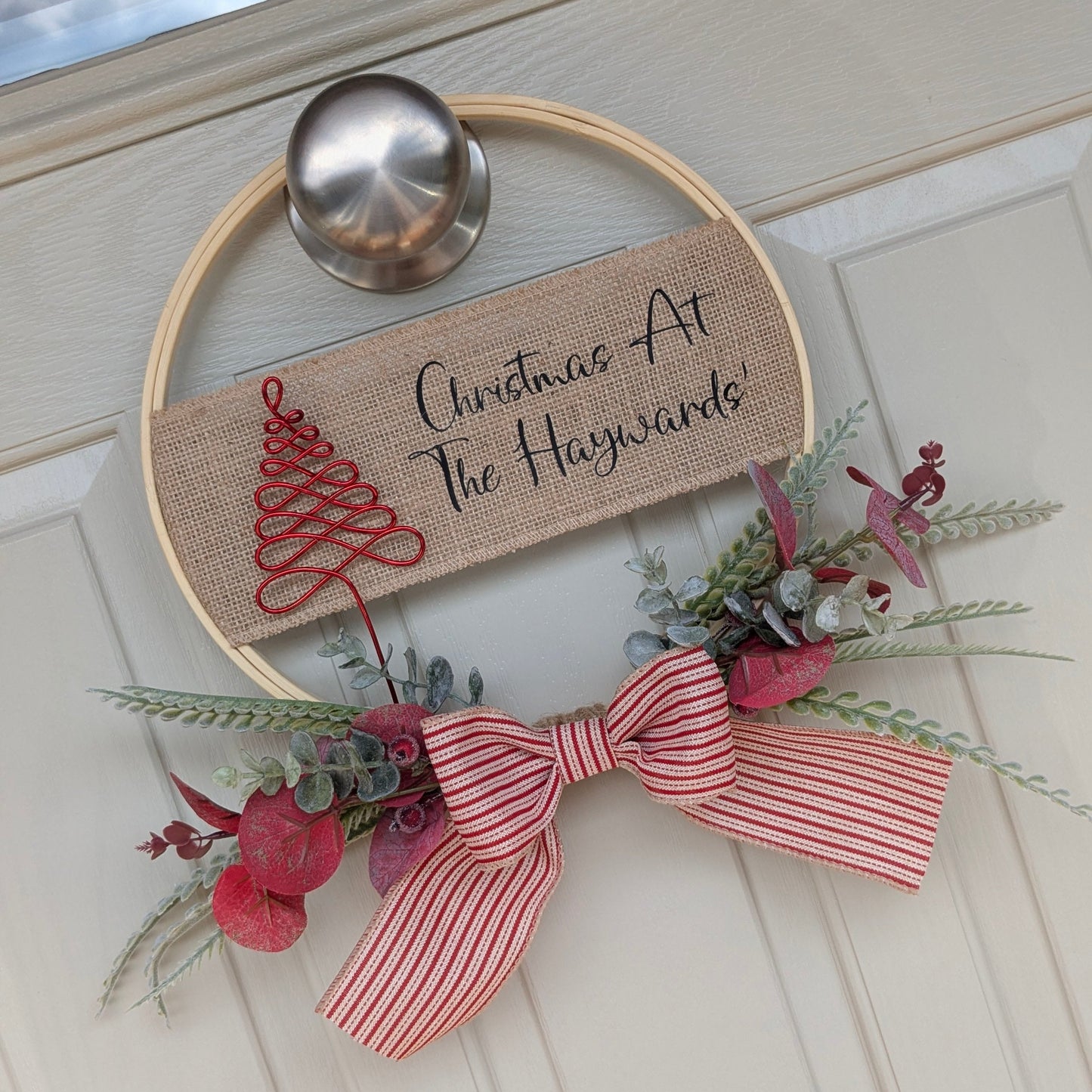 Personalised Christmas Tree Hoop