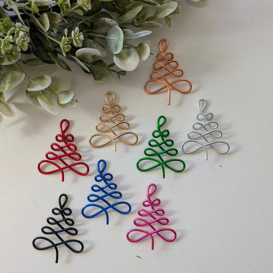 Mini Christmas Tree Gift Tags x 8